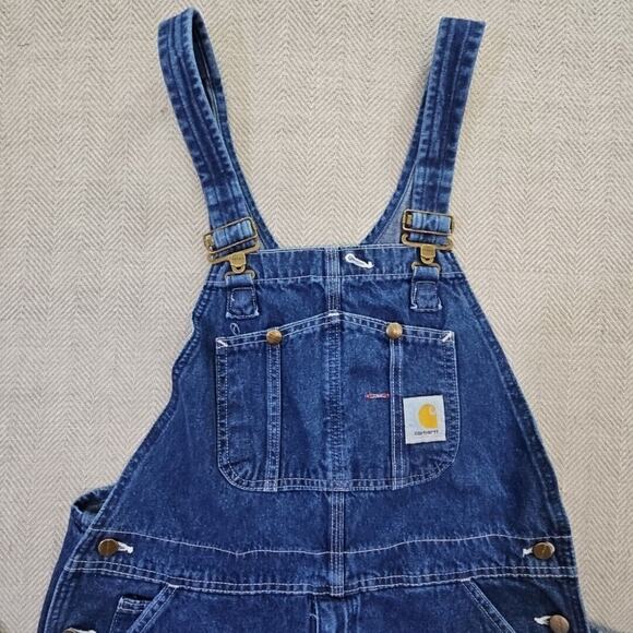 Carhartt Denim Dungarees Overalls Workwear Coveralls XL W 38 x L 32 Y2K Blue - Picture 5 of 14